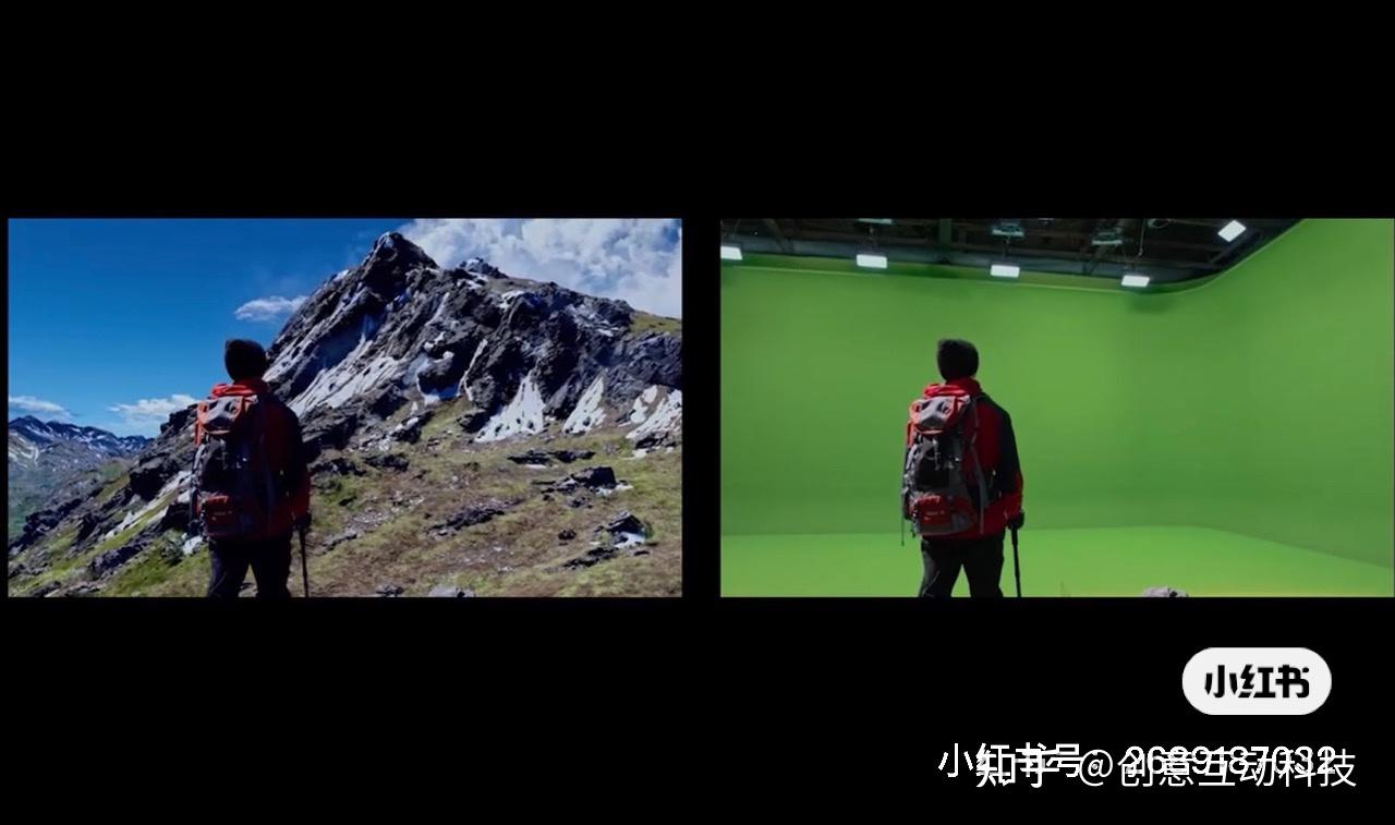 虚拟制作线上发布会绿幕拍摄绿棚影棚宣传片像素造影虚拟制片