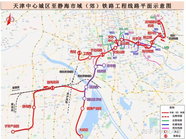 天津地铁5号线将要延长,设站!与市郊铁路静海段衔接!