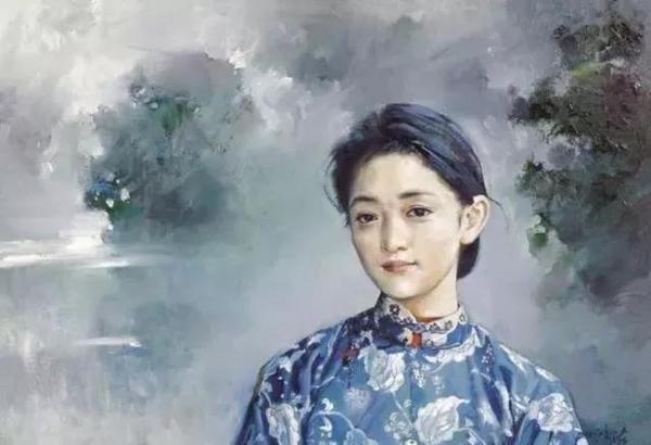 周迅少女时代的人体油画,如今高达千万|艺赞