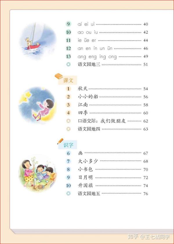 最新部编人教版小学一年级语文上册电子课本一睹为快!