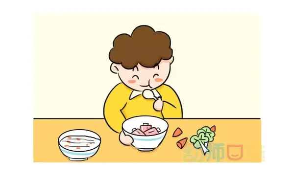 对于挑食的孩子,用有趣的故事来引导孩子尝试食物,但实在不愿意也不用