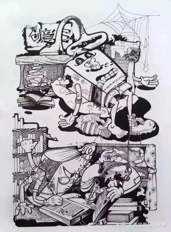 校考设计素描创意速写教程干货果断收藏