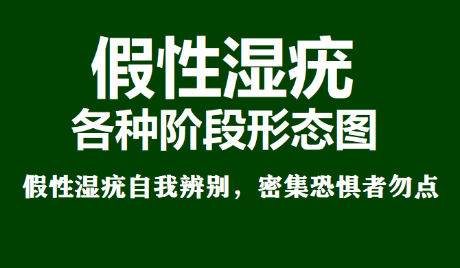 假性湿疣与尖锐湿疣辨别图密集恐惧勿点