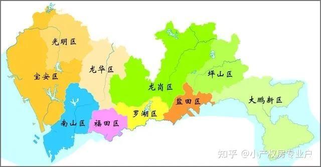 深圳东:龙岗区,盐田区,坪山区,大鹏新区,深汕特别