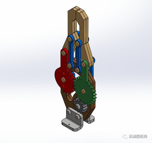 机器人roboticarmgripper机械臂夹持机构3d图纸solidworks设计