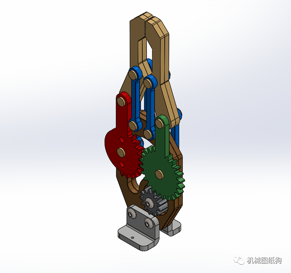 【机器人】robotic-arm-gripper机械臂夹持机构3d图纸