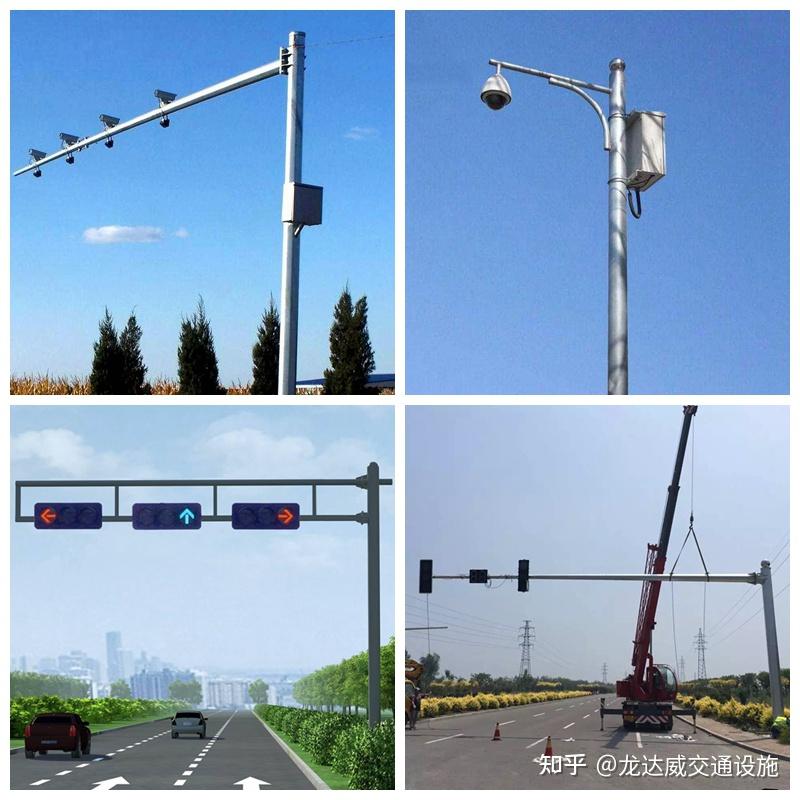龙达威-道路交通监控八角杆件生产厂家