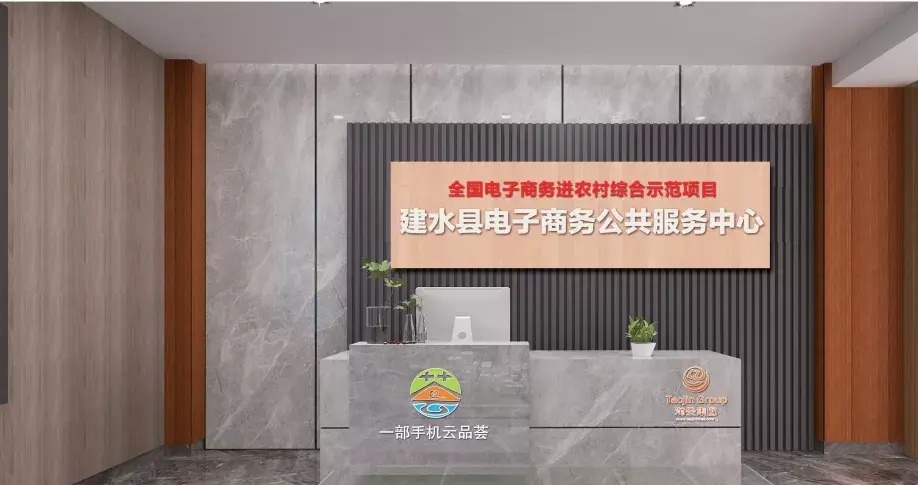 建水县电子商务公共服务中心前台效果图