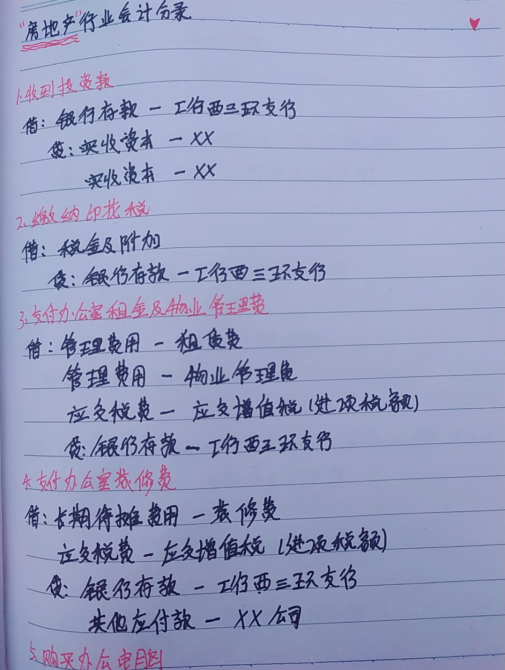 95后房地产会计编写的这套做账笔记真实真账真有用太喜欢了