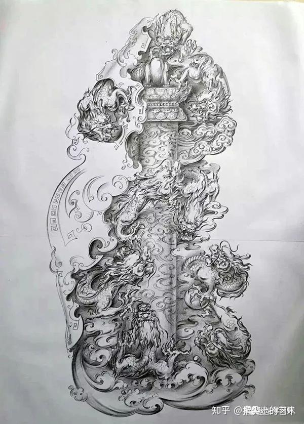 我是雕刻师提高技艺,这些玉雕画稿不容错过