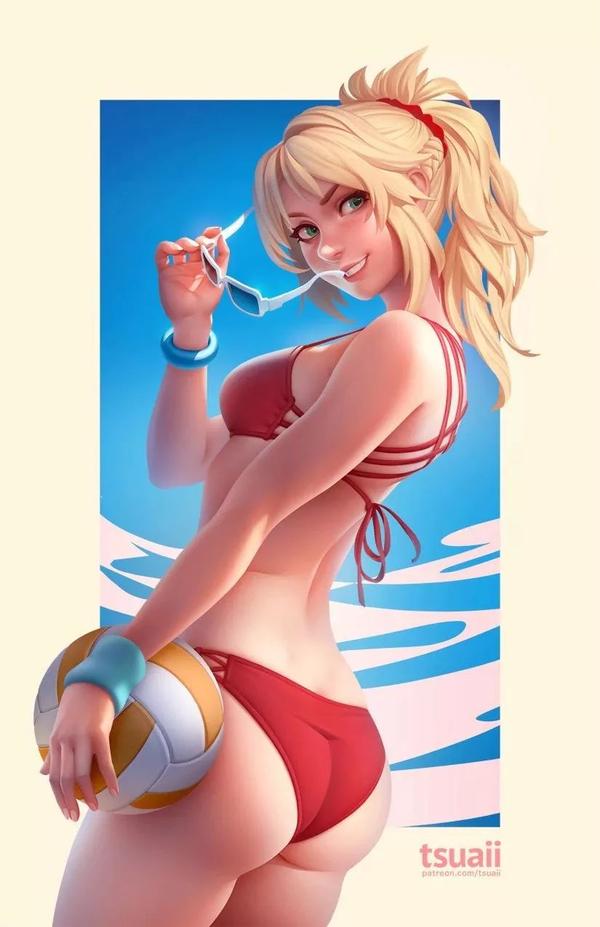 欧美画师笔下的二次元同人,欧美风格的日系角色!