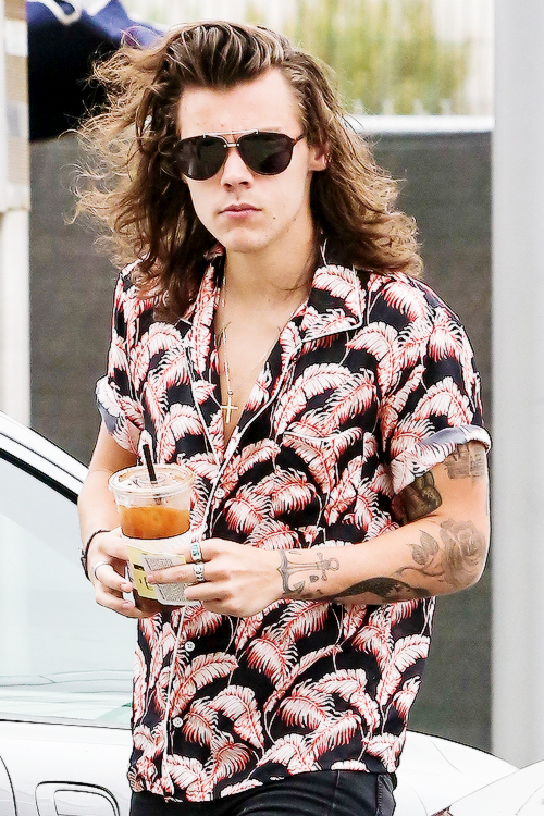 harry styles 长发,harrystyles长发 harry styles和他的男朋友 现在harry剪短发啦 louis陪着他一块剪了