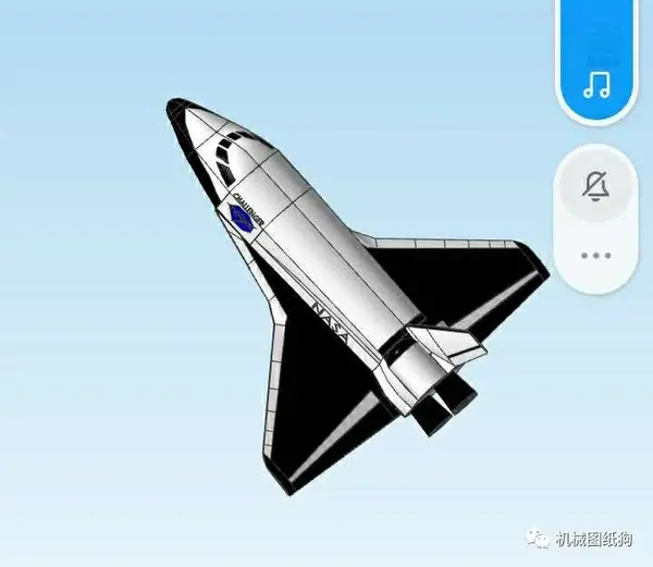 飞行模型nasa挑战者号航天飞机3d图纸solidworks设计