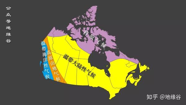加拿大气候分布