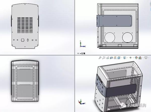 【工程机械】单罐机箱标准电脑机箱钣金结构3d图纸 solidworks设计