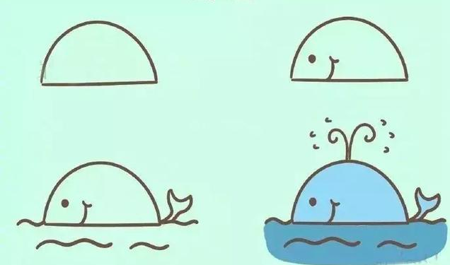 【创意简笔画】一个半圆就能画多好多动物,快收藏和宝宝画起来