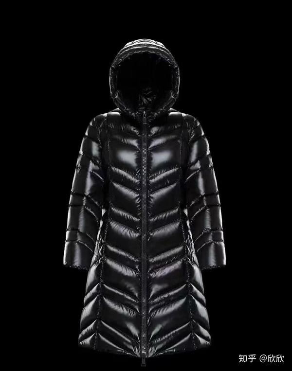 moncler18秋冬新品银狐毛领菱格设计中长款fulmar显瘦的视觉魔术