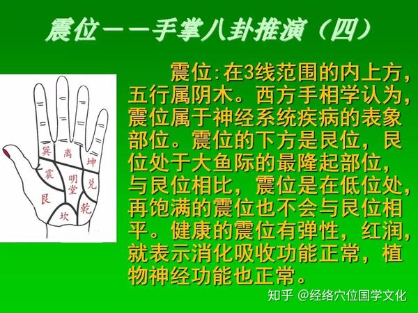 《七天学会手诊》八卦掌,疾病在手掌的对应分区