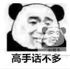 一组很丑的高糊熊猫沙雕表情包:高手话不多,但图多