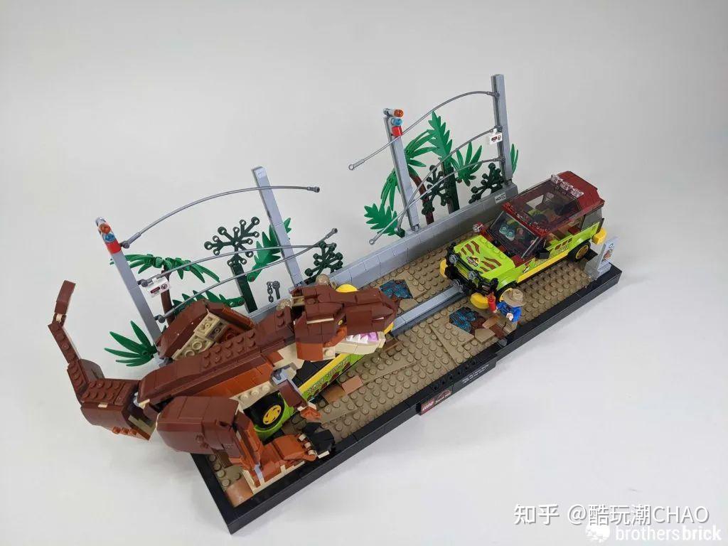 乐高侏罗纪世界76956霸王龙肆虐记开箱评测 知乎