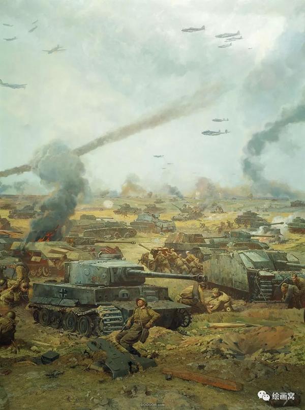 油画-这里记录了第二次世界大战上的战场