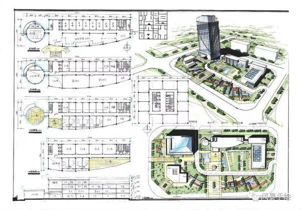 2013年快题题目为山地滨综合楼建筑设计,建筑面积较大,图量较多(往后