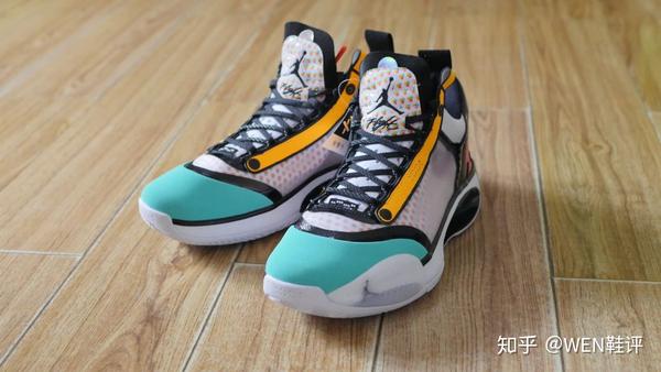 aj34low抢先开箱与34没区别郭艾伦配色你觉得好看吗