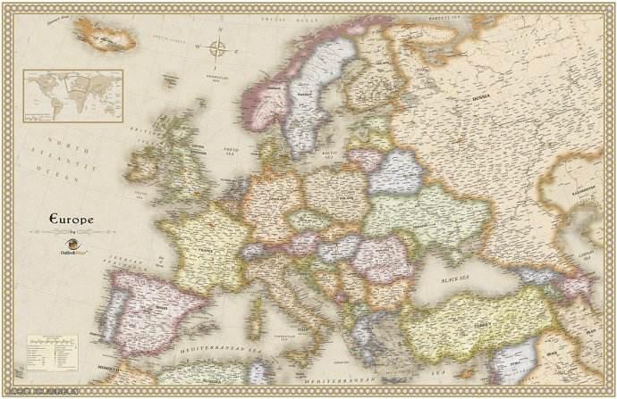 地图上的欧洲之行
