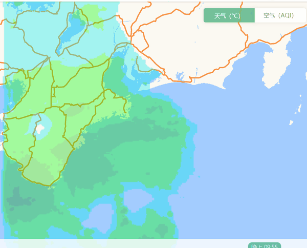 典型的如"彩云天气"(墨迹天气早期技术方案也是这种