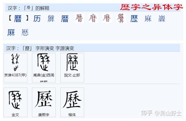 繁体字"历"简化为"历"是根据古人(异体字,同旁字)书法省笔规范简化.