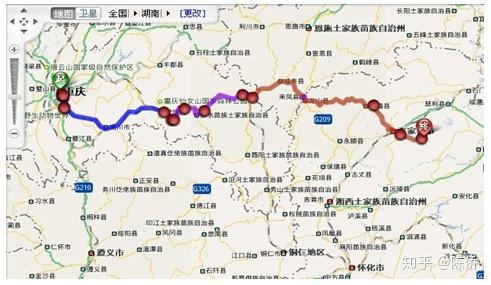 9公里,到达终点 重庆至张家界地图(缩略图) 张家界武陵源景区:张家界图片