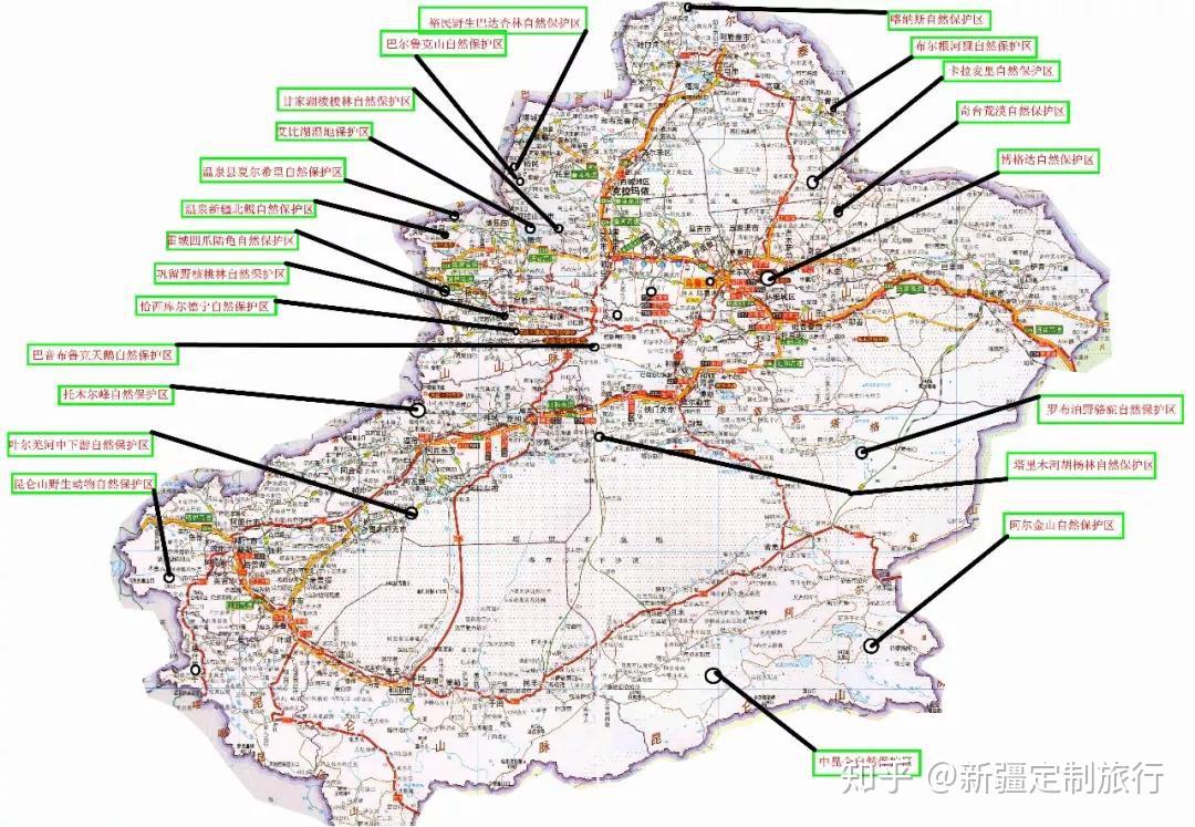 新疆旅游攻略之地图版仅此一份别处可寻