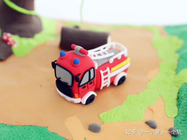 超轻粘土玩法——消防车