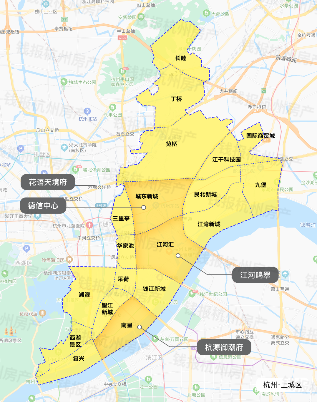 杭州市新房限售五年内不得出售地图出炉!火热火热