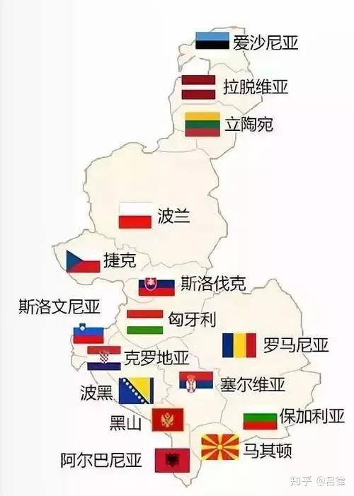 吕律中亚五国和中东欧十六国是哪些国家德语怎么说