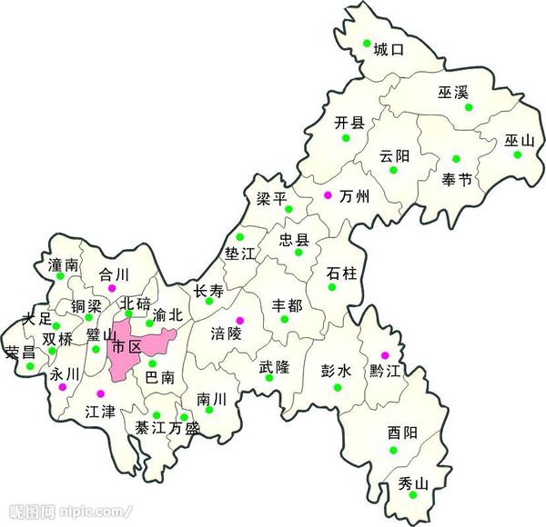 重庆市地图图片