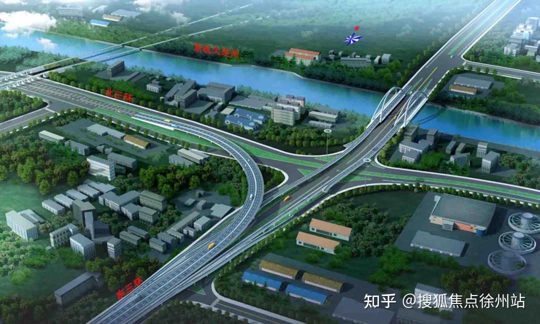 2014年4月,东三环高架通车;2015年9月西三环高架建成通车;2016年10月