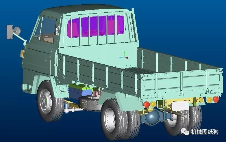 【其他车型】轻卡车模型3d图纸 igs格式