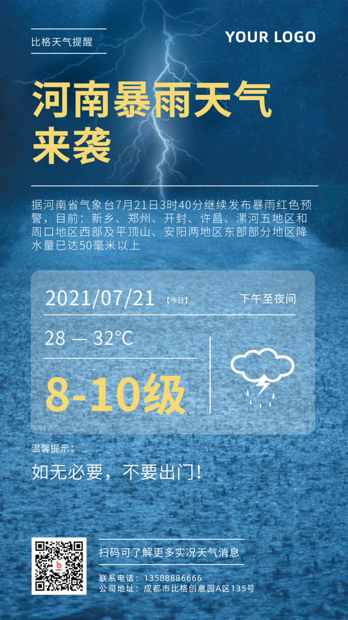 iphone天气里,一朵云一个闪电是雷阵雨的意思天气符号表达的意思如下