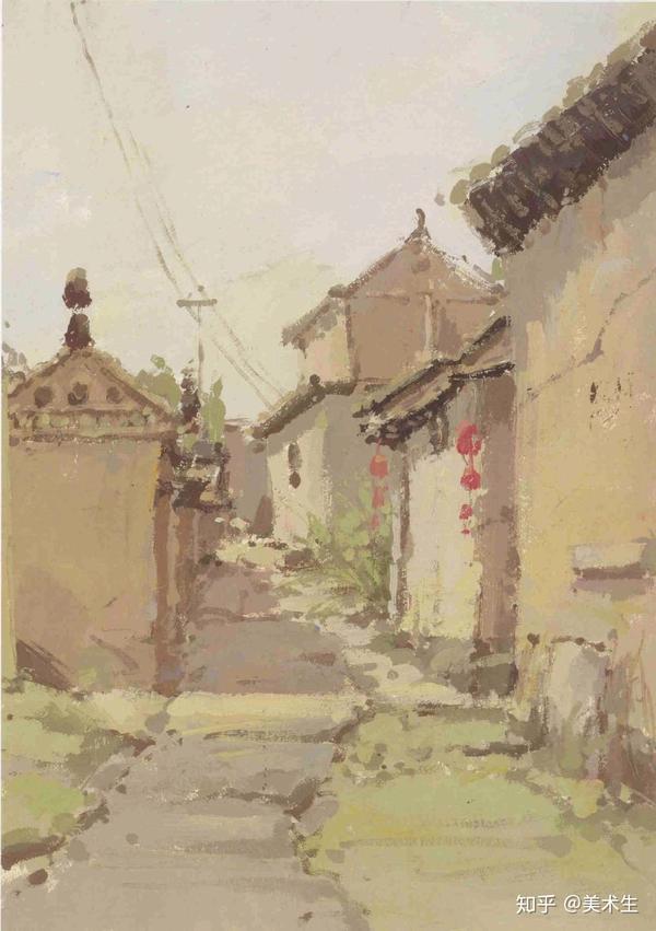 临摹精选丨色彩风景优秀范画【兰州画室微课堂】