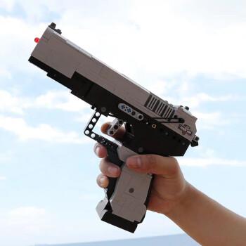 兼容乐高绝地求生积木枪玩具刺激战场信号枪拼装模型军