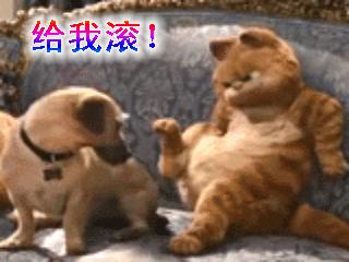 憋整天就想占我地盘."喵星人一脚踢开了汪星人.