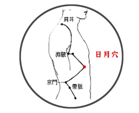 日月穴是胆的募穴,具有疏肝健脾,利胆和胃,降逆止呕等作用的!