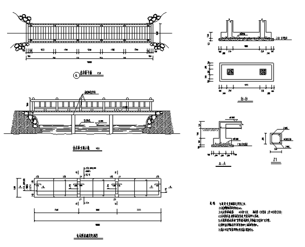 71套各类型园林桥拱桥景观桥等施工图纸
