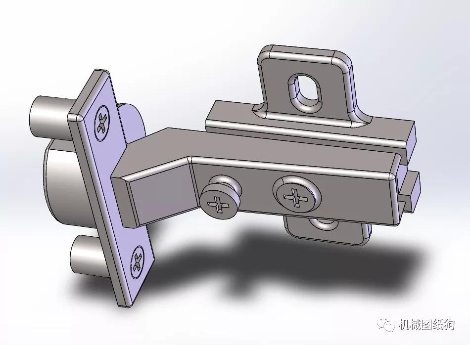 【工程机械】欧洲铰链合页3d模型图纸 solidworks设计