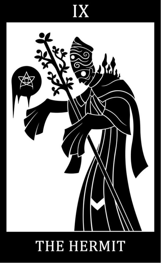 下面康石石以塔罗牌里的"隐士"(the hermit)为例子介绍几个案例,简单