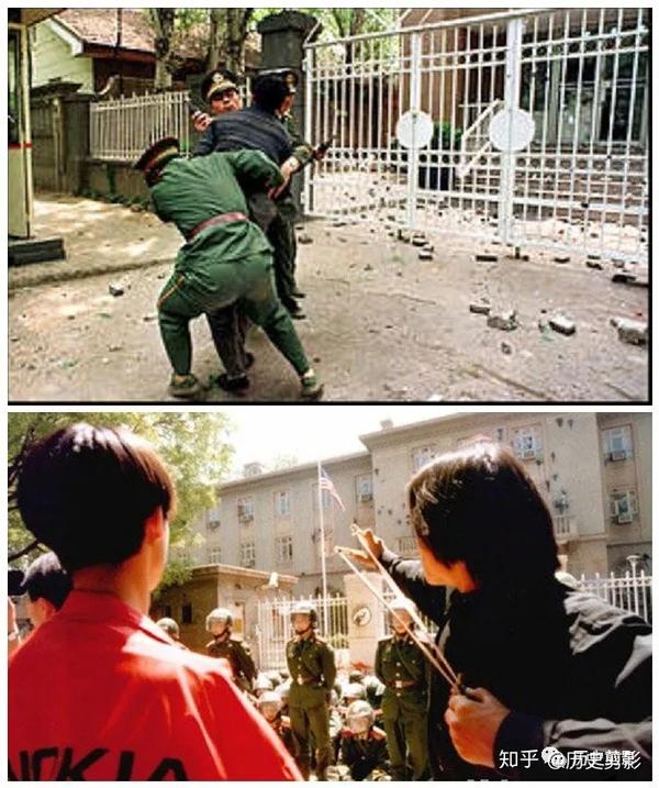 老照片1999年5月8日中国驻南斯拉夫大使馆遭北约轰炸之后676767
