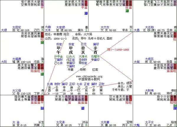 通过林青霞认识天同星天梁星