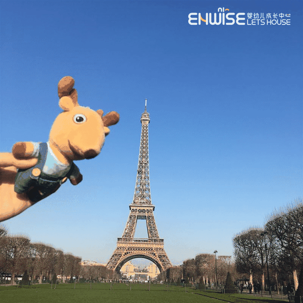 法国埃菲尔铁塔eiffel tower in paris, france