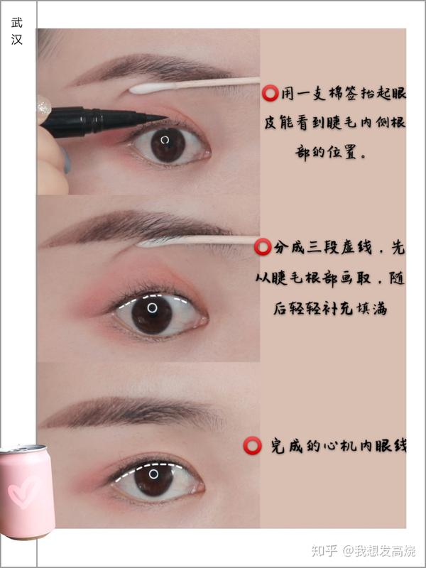 下方有下文字解说,新手画法眼线教程有5个技巧.